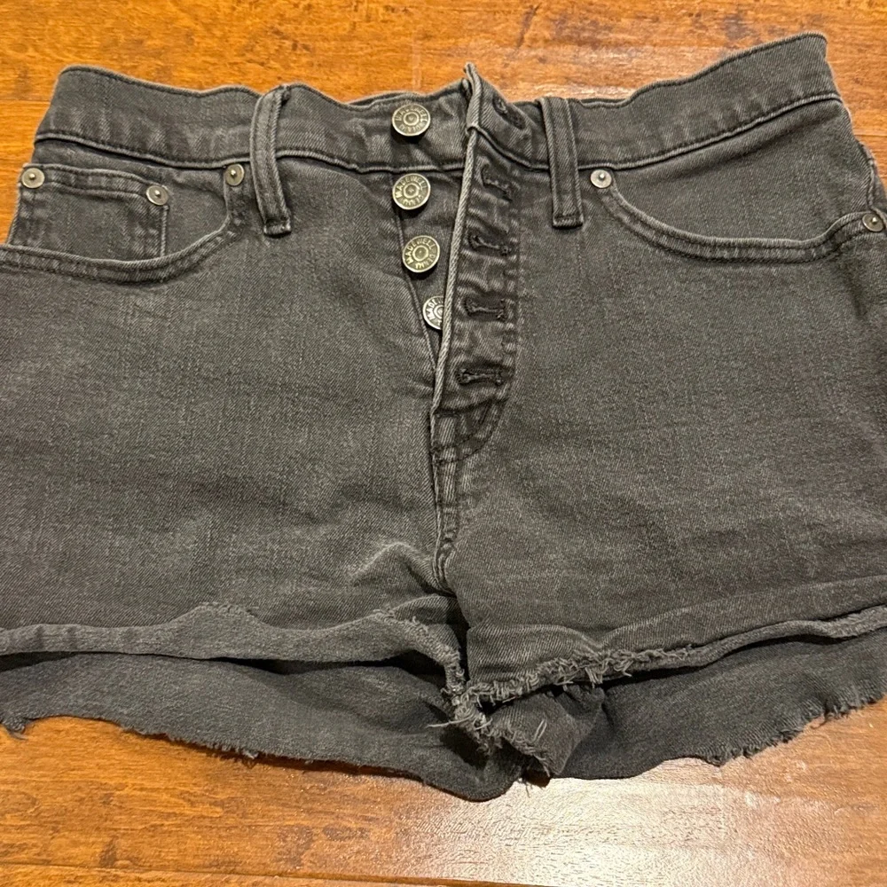 Madewell Women's Black Denim Shorts